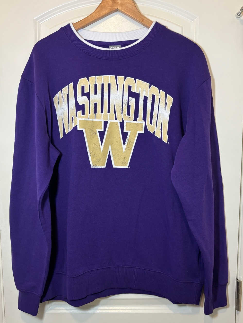 Washington Graphic Crewneck Sweatshirt - Purple
